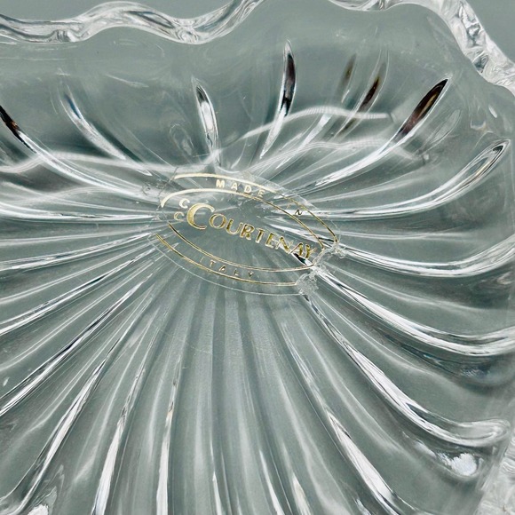 Vintage Italian “Courtenay” Heart Shaped Gold Rose Accented Crystal Trinket Box - Picture 6 of 8